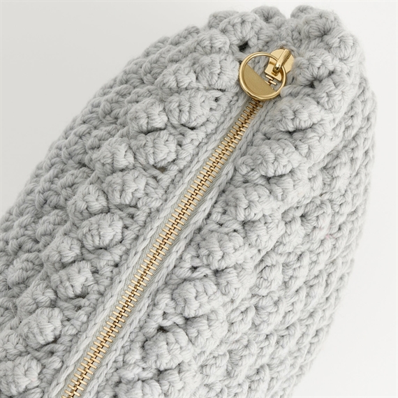 Aiayu Linn Clutch, Warm Grey